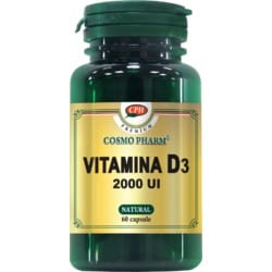 Vitamina D3 2000 UI 60cps Premium COSMOPHARM